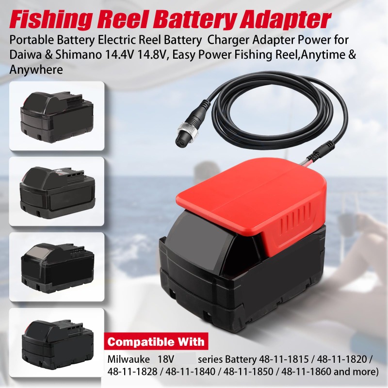 Portable Fishing Reel Adapter  - Fish Finder Battery ulasan dan harga