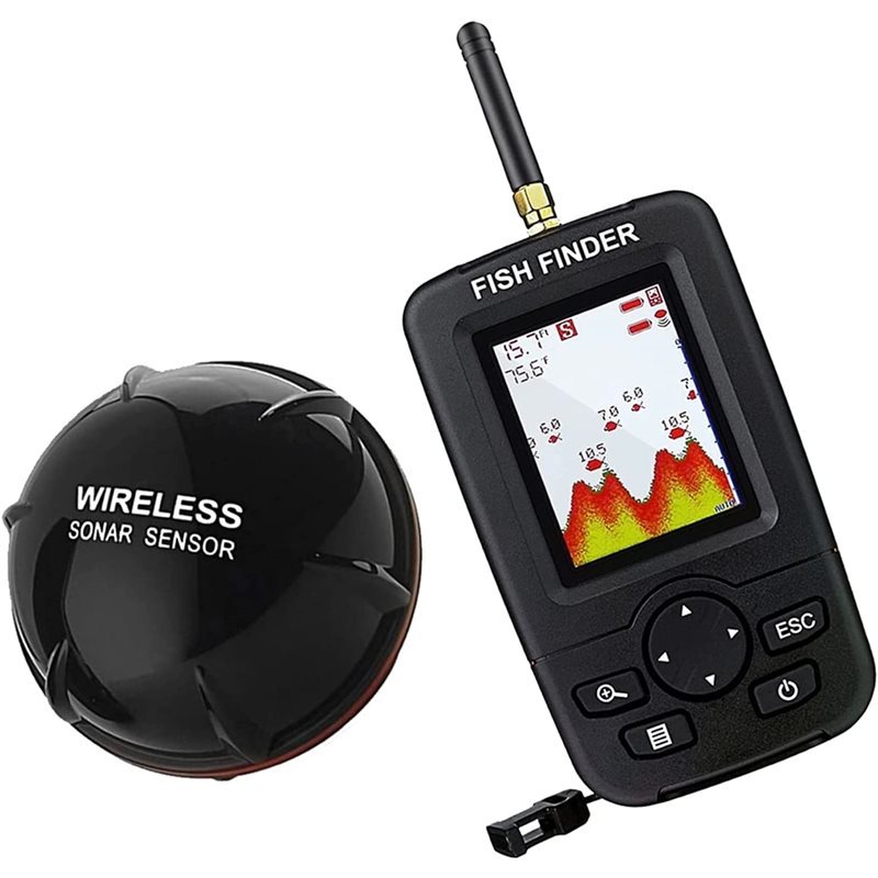 Wireless Sonar Fish Finder, Po - Fishing Depth Finder ulasan dan harga