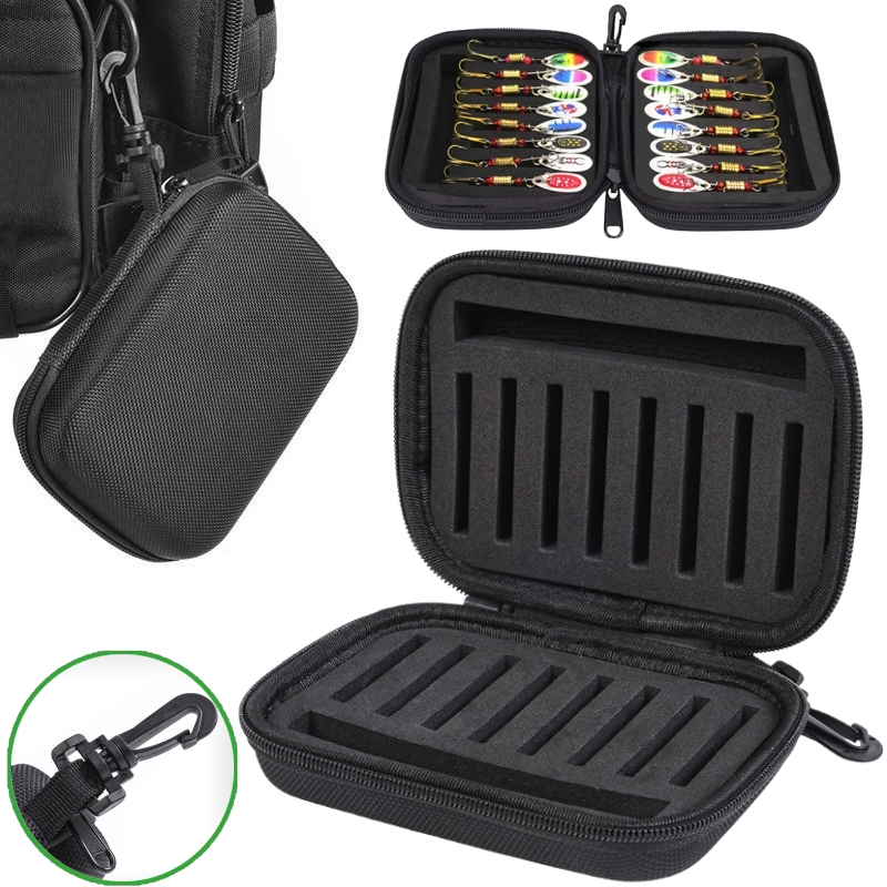 Portable Fly Fishing Lure Spin - Fish Finder Case ulasan dan harga