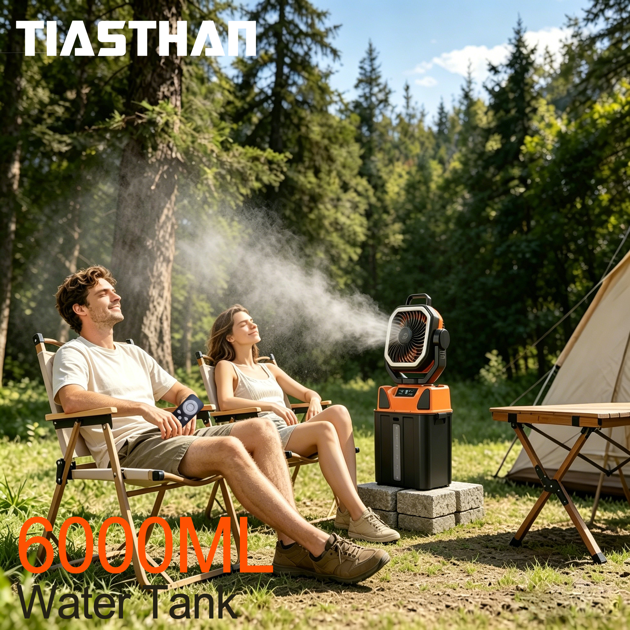 30000mAh Spray Camping Fan wit - Fish Finder Battery ulasan dan harga