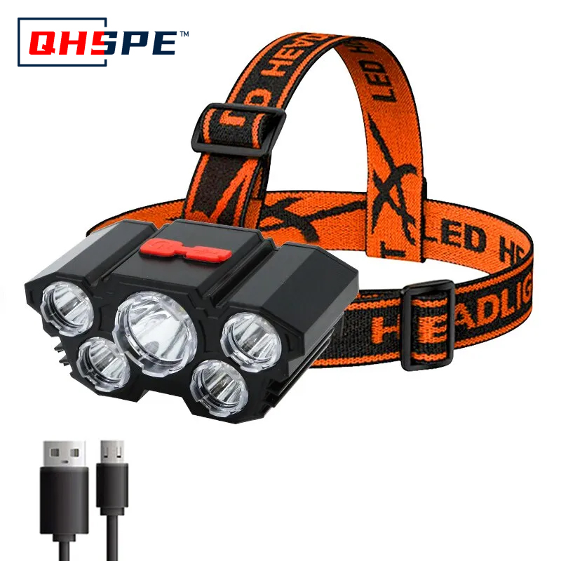 Rechargeable 5 LED Headlamp St - Fish Finder Battery ulasan dan harga