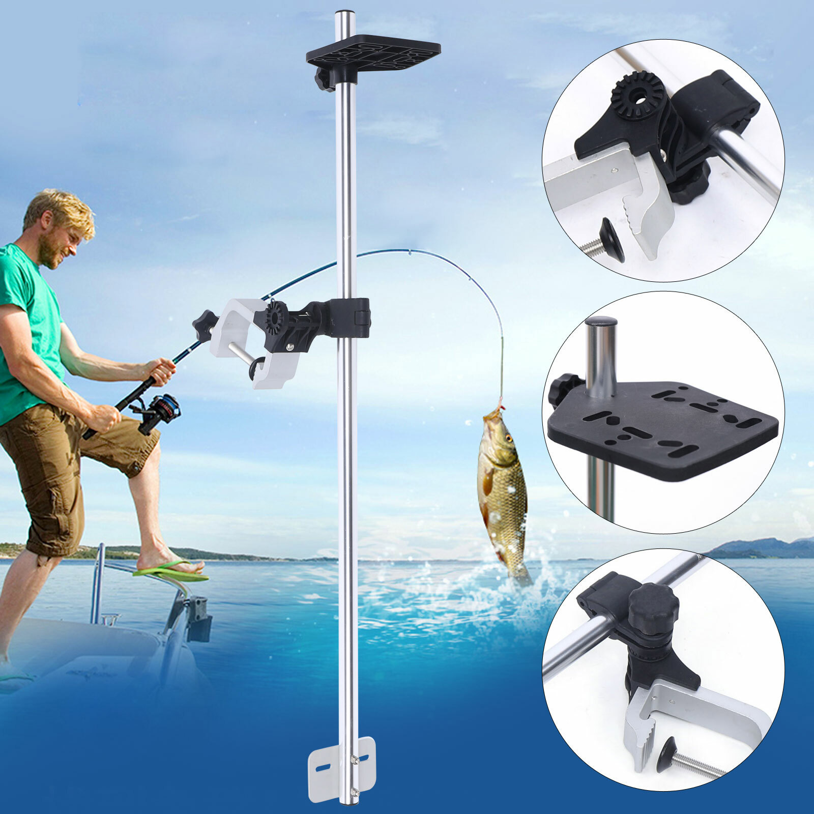 Portable 360° Adjustable Trans - Fish Finder Mount ulasan dan harga