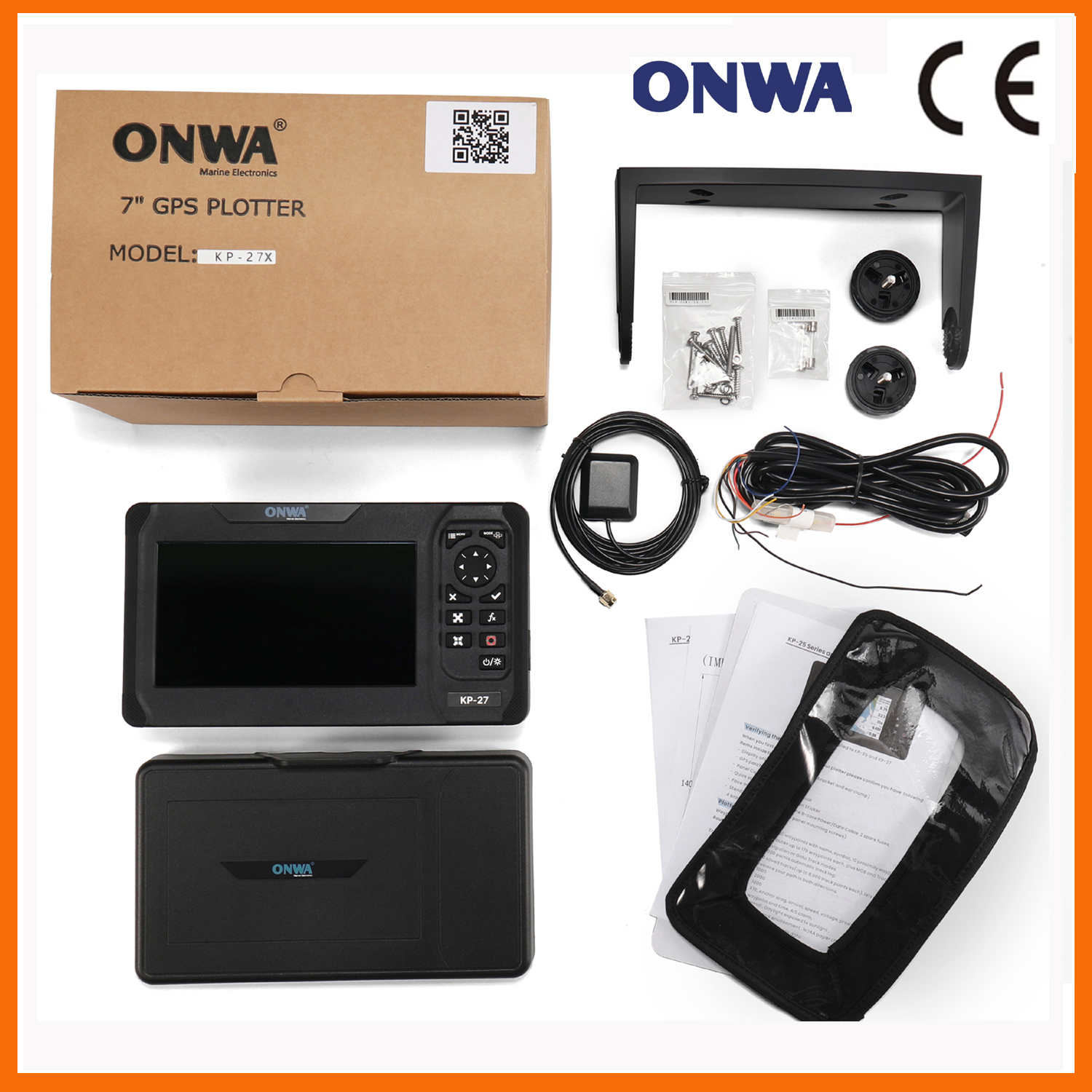 ONWA KP-27X 7-inch GPS Chart P - Fish Finder Gps ulasan dan harga