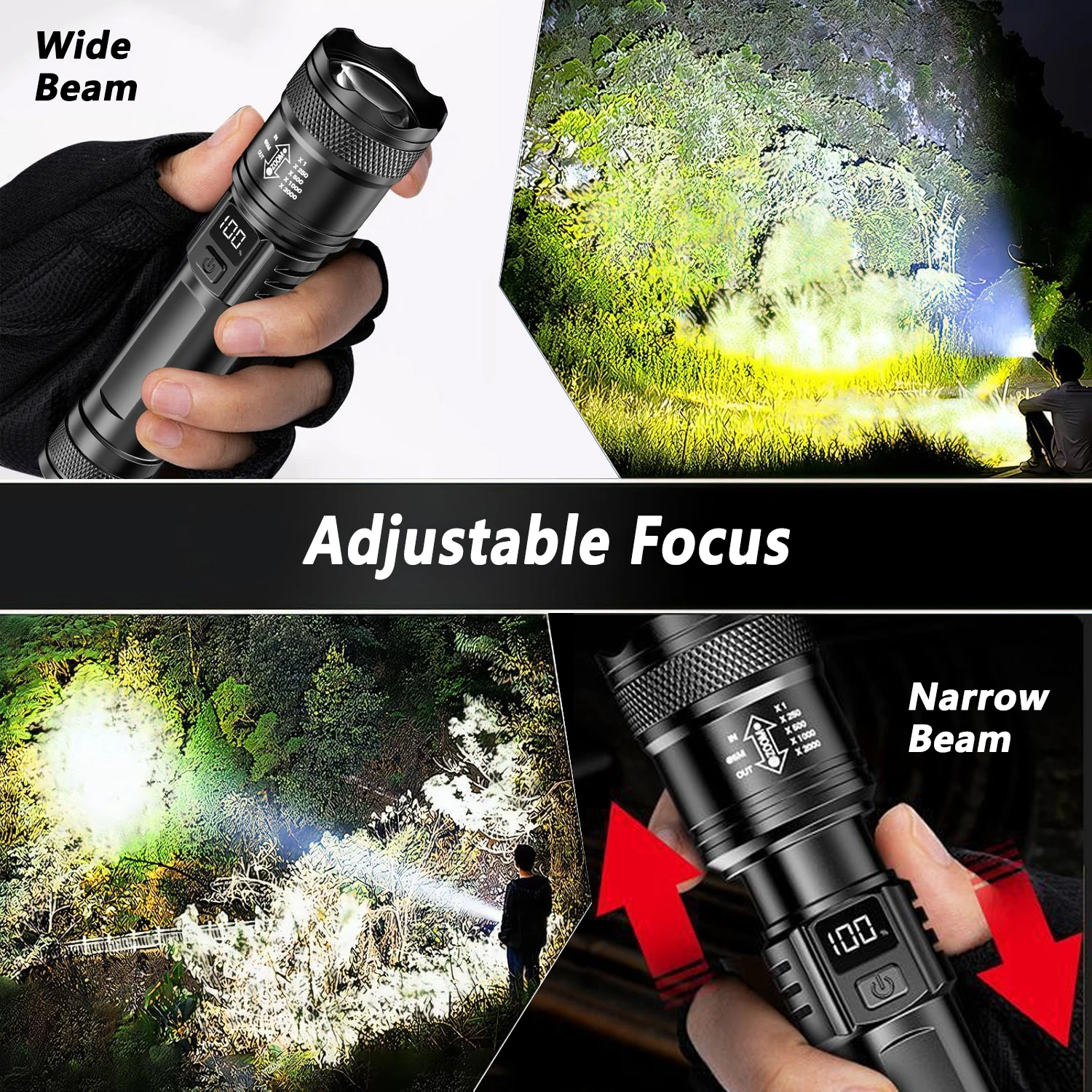 Ultra Bright LED Flashlight 20 - Fishing Light ulasan dan harga