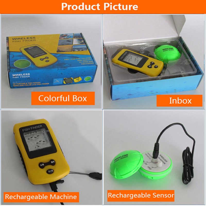 Brand New Colorful Wireless Fi - Fishing Depth Finder ulasan dan harga